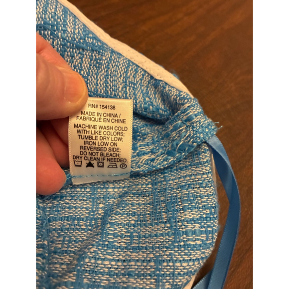 0110 NWT STAUD Bright Blue Halter Top with Fringe Size 10 - Picture 9 of 9